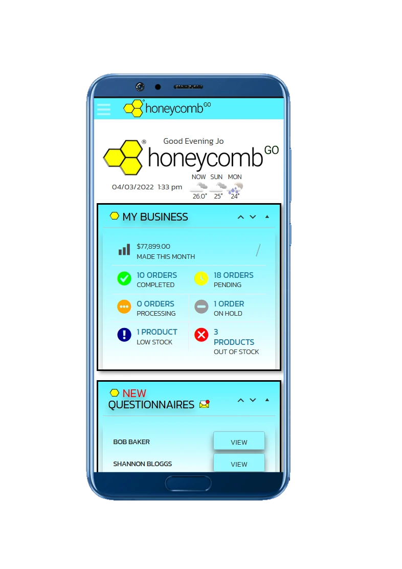 honeycomb go- dashboard